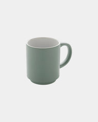 Promotional ceramic stackable mug 180ml - Green