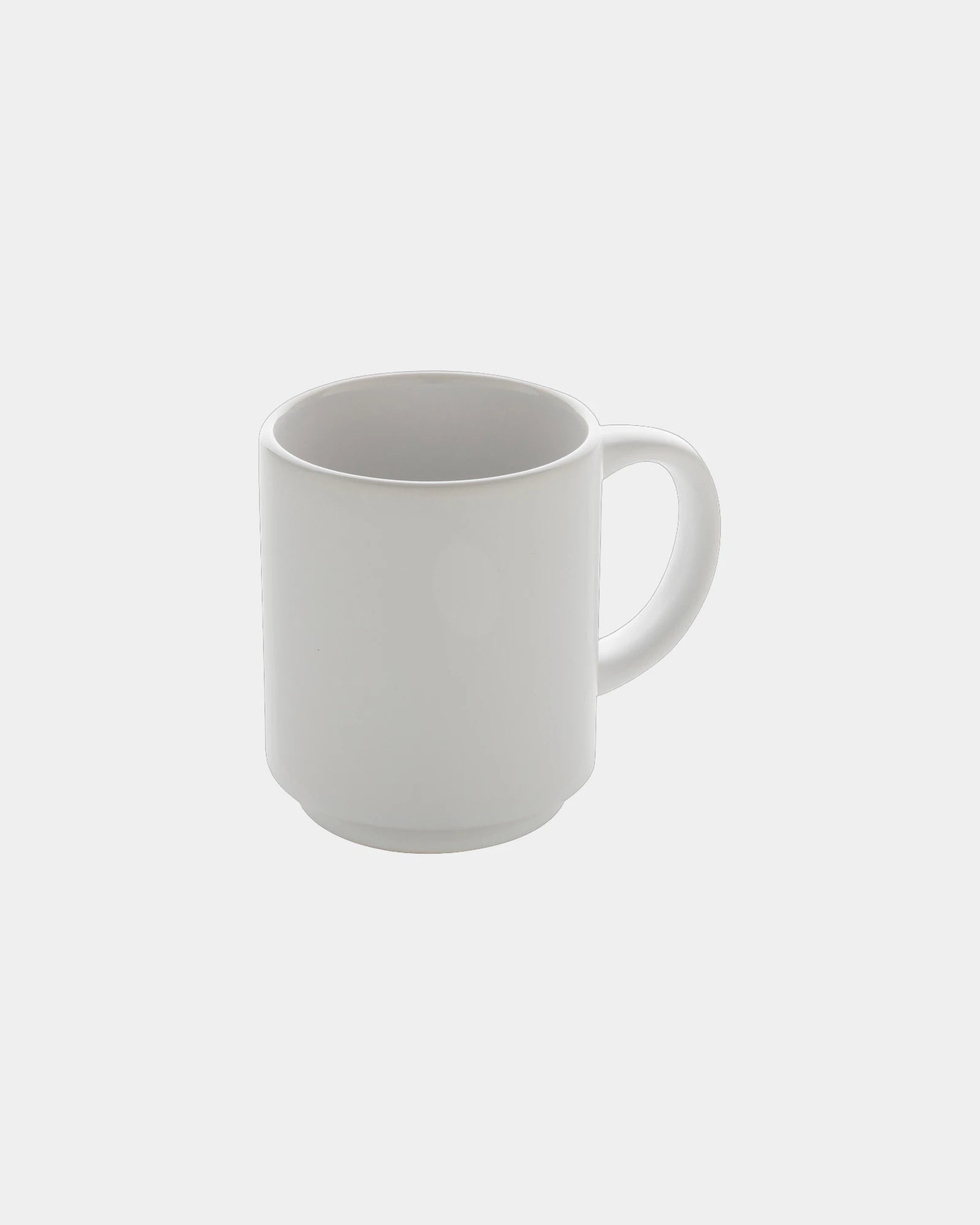 Promotional ceramic stackable mug 180ml - White