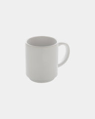 Promotional ceramic stackable mug 180ml - White