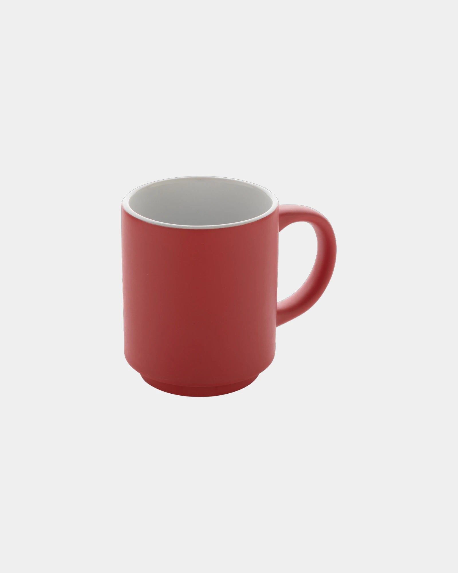 Promotional ceramic stackable mug 180ml - Red