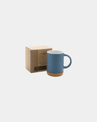 Promotional ceramic mug 280ml with cork base
