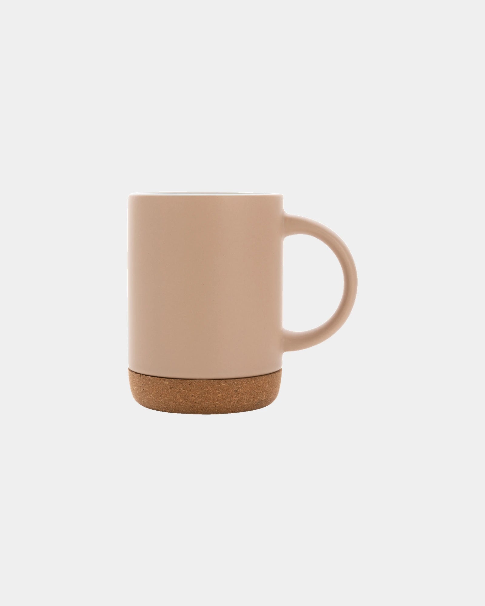 Promotional ceramic mug 280ml with cork base