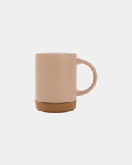 Promotional ceramic mug 280ml with cork base