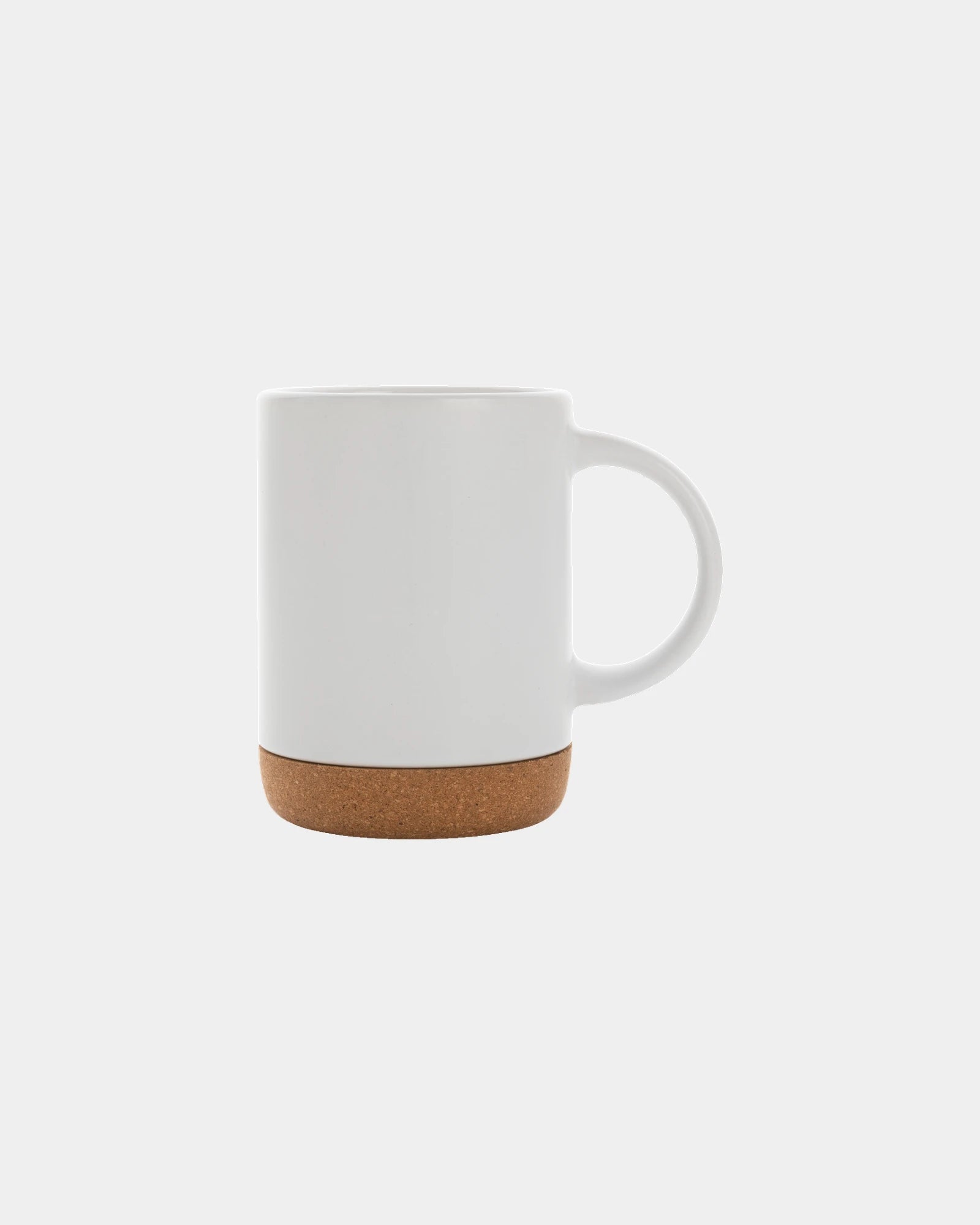 Promotional ceramic mug 280ml with cork base