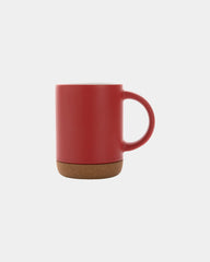Promotional ceramic mug 280ml with cork base
