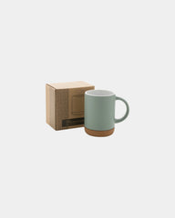 Promotional ceramic mug 280ml with cork base