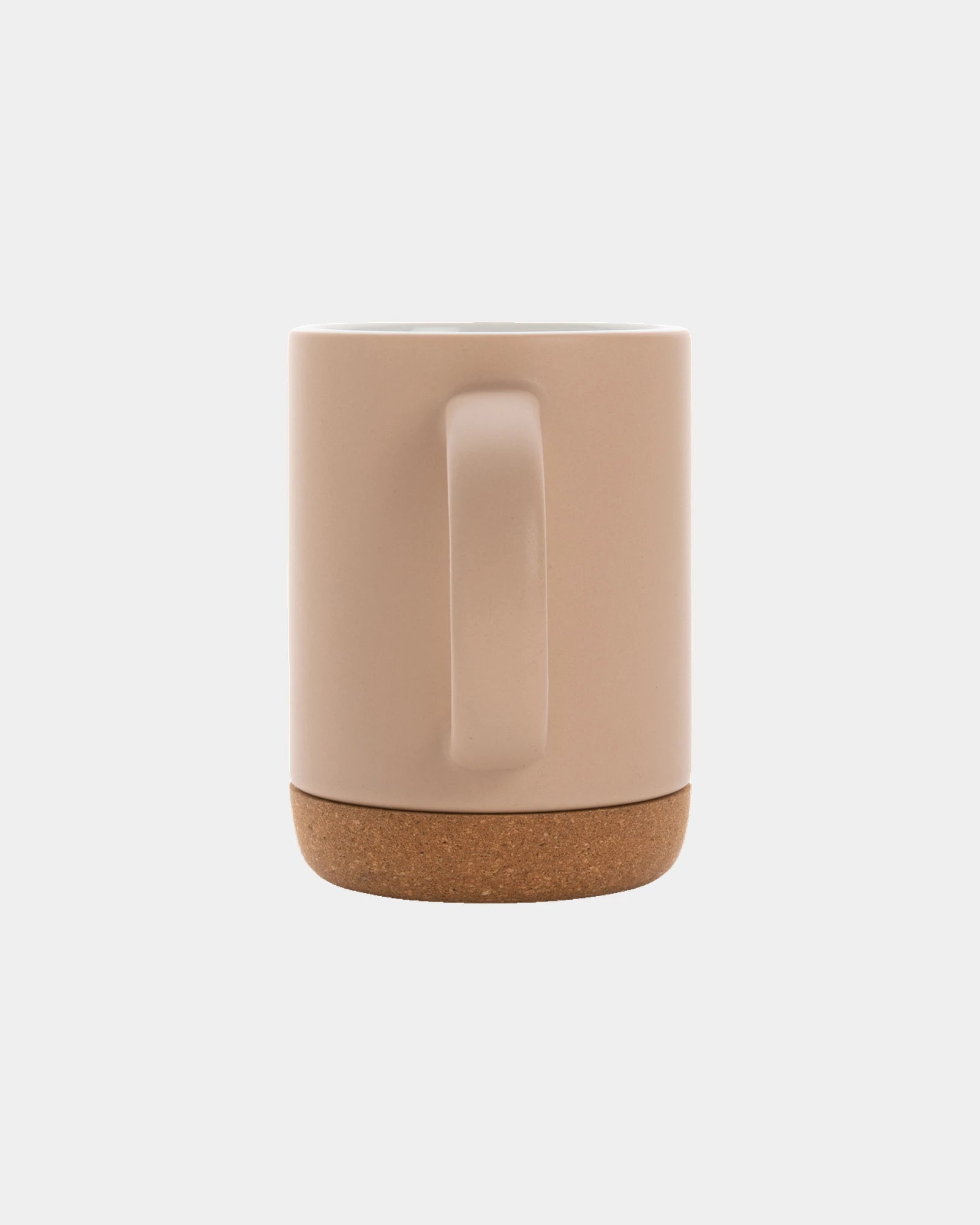 Promotional ceramic mug 280ml with cork base