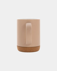 Promotional ceramic mug 280ml with cork base