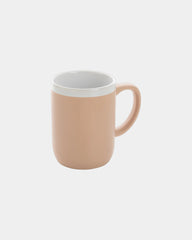 Custom ceramic mug 300ml with white rim - Brown