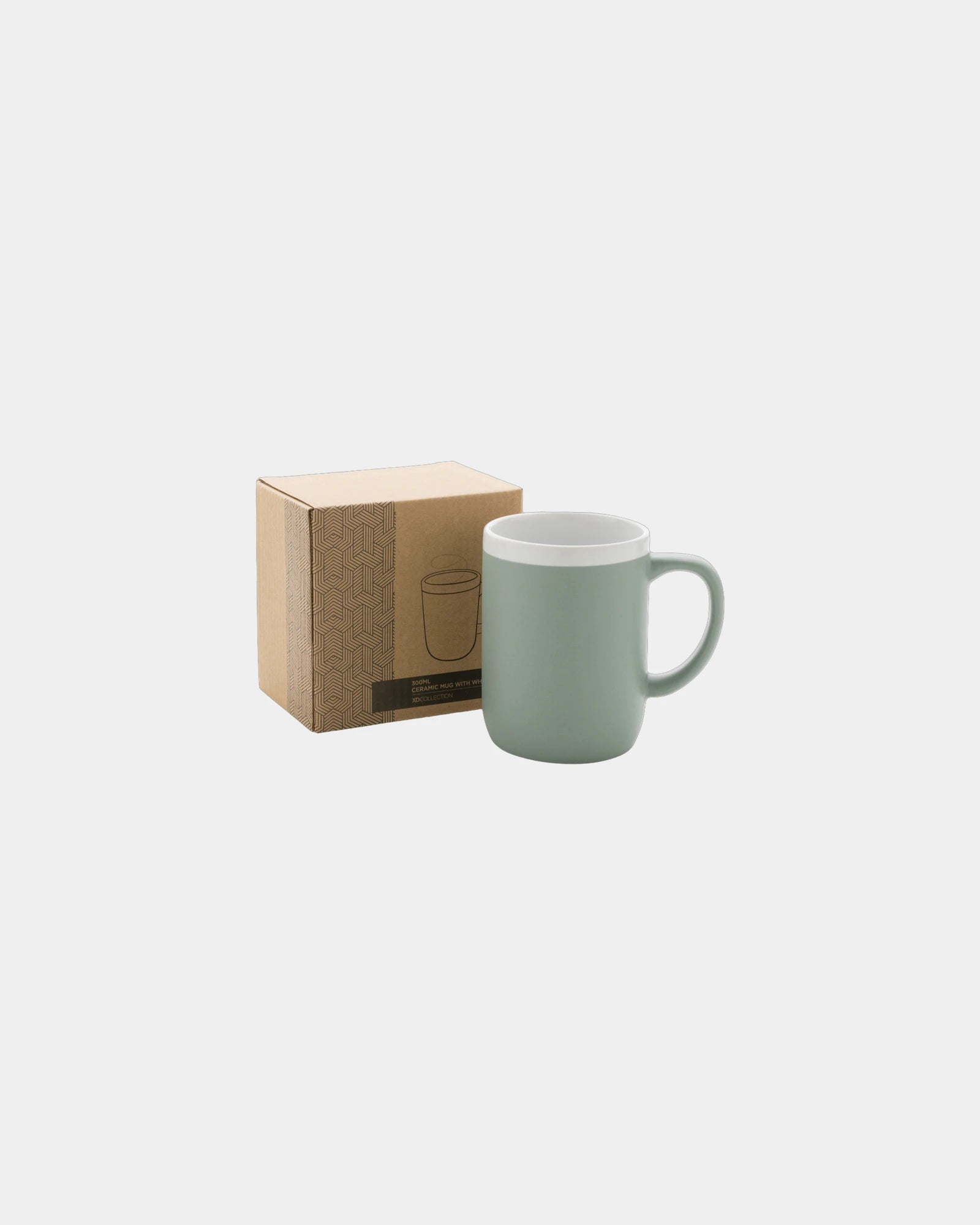 Custom ceramic mug 300ml with white rim - 12