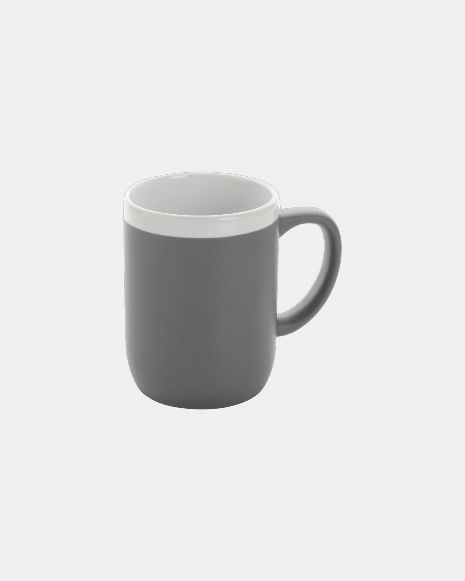 Custom ceramic mug 300ml with white rim - Grey