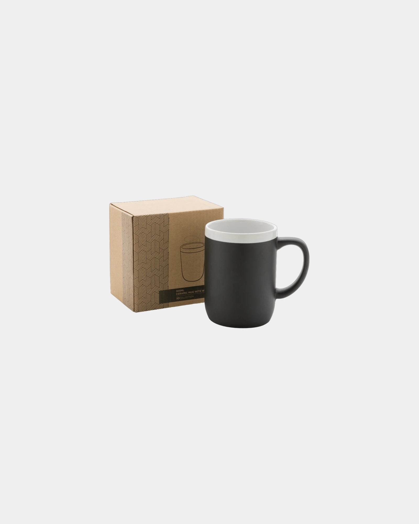 Custom ceramic mug 300ml with white rim - 2