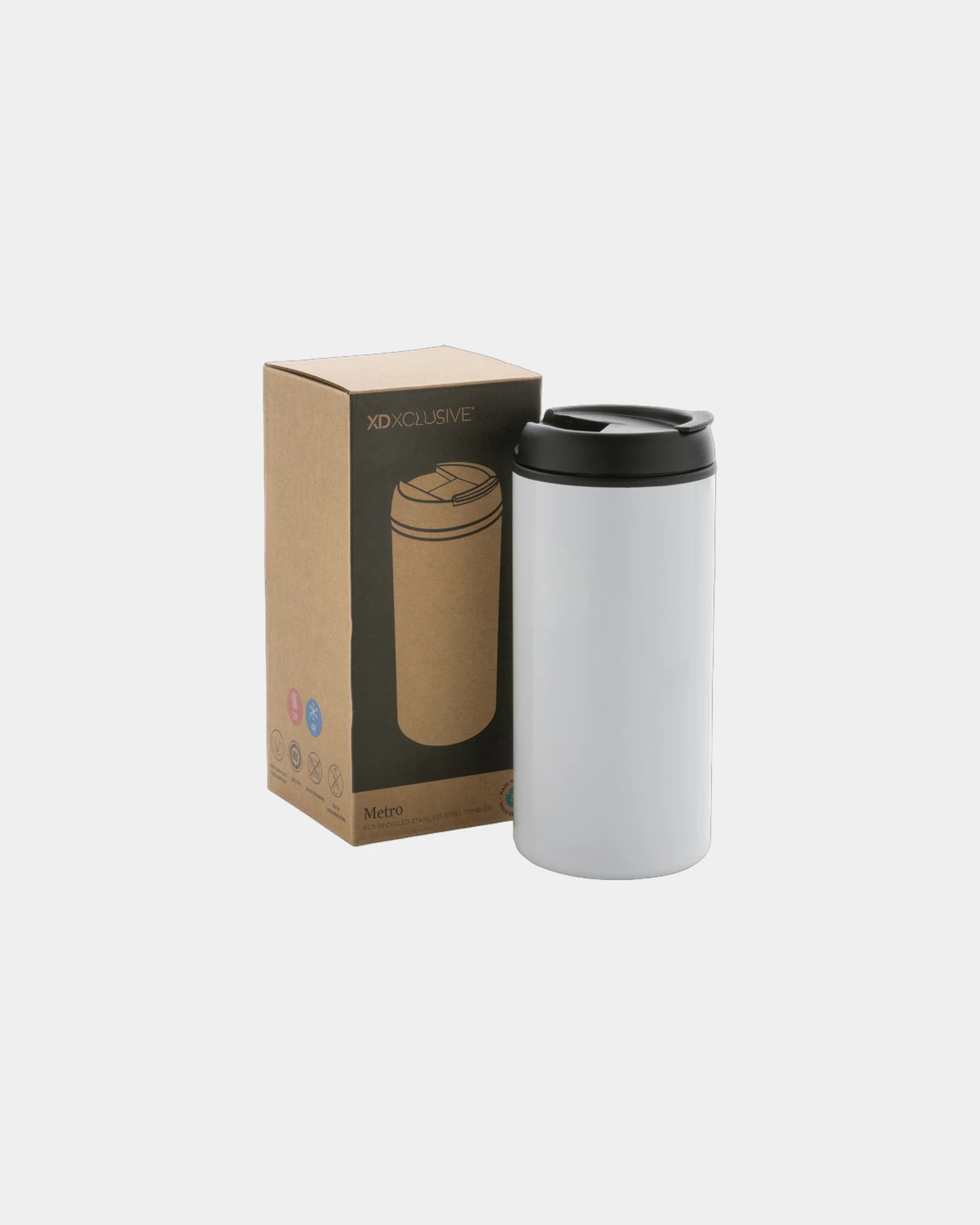 Custom recycled stainless steel mug 300ml - 15