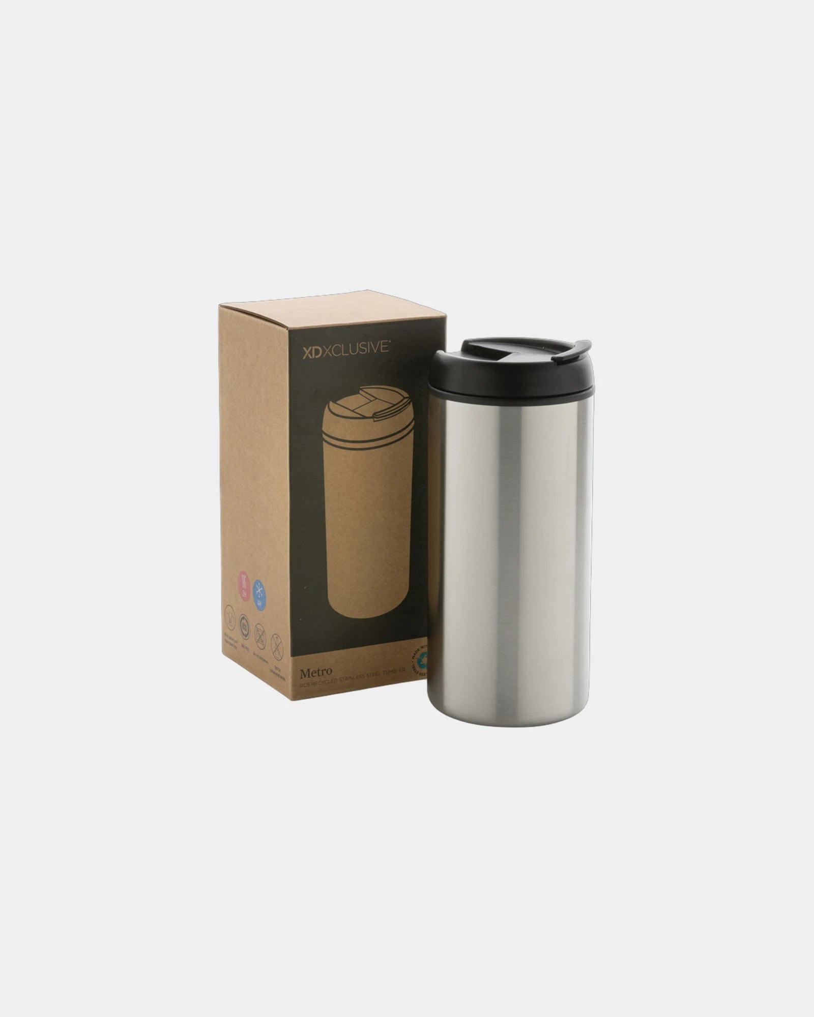 Custom recycled stainless steel mug 300ml - 9