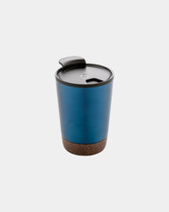 Promotional recycled stainless steel coffee mug - Blue