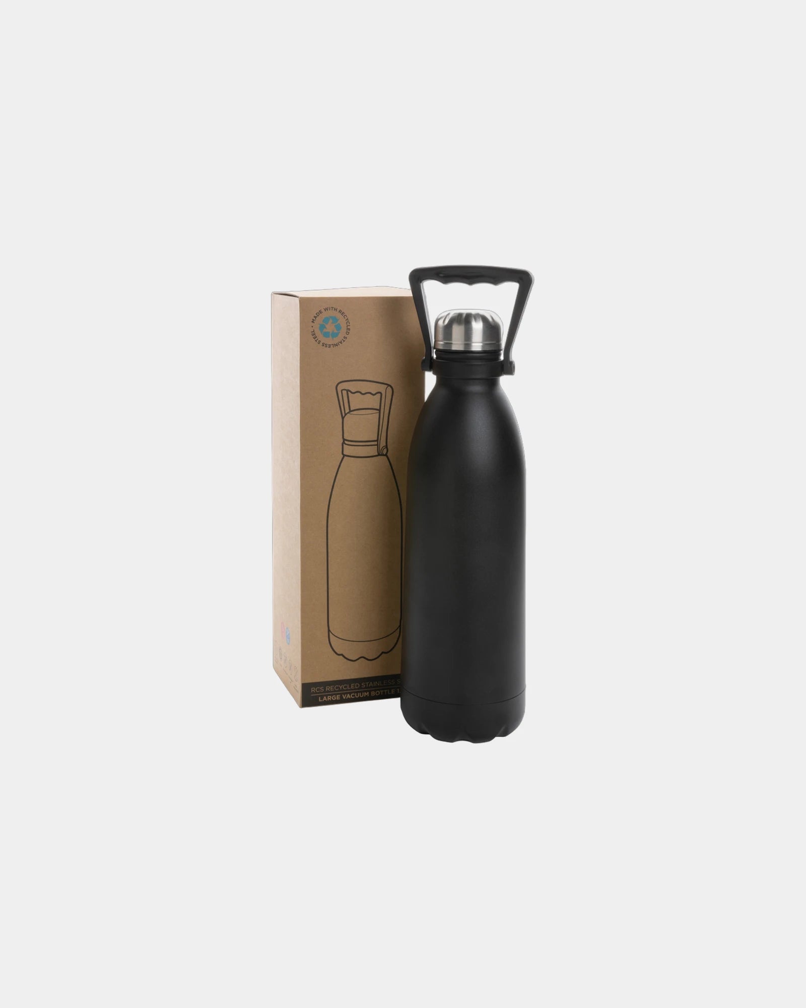 Promotional recycled stainless steel 1.5L water bottle - 3