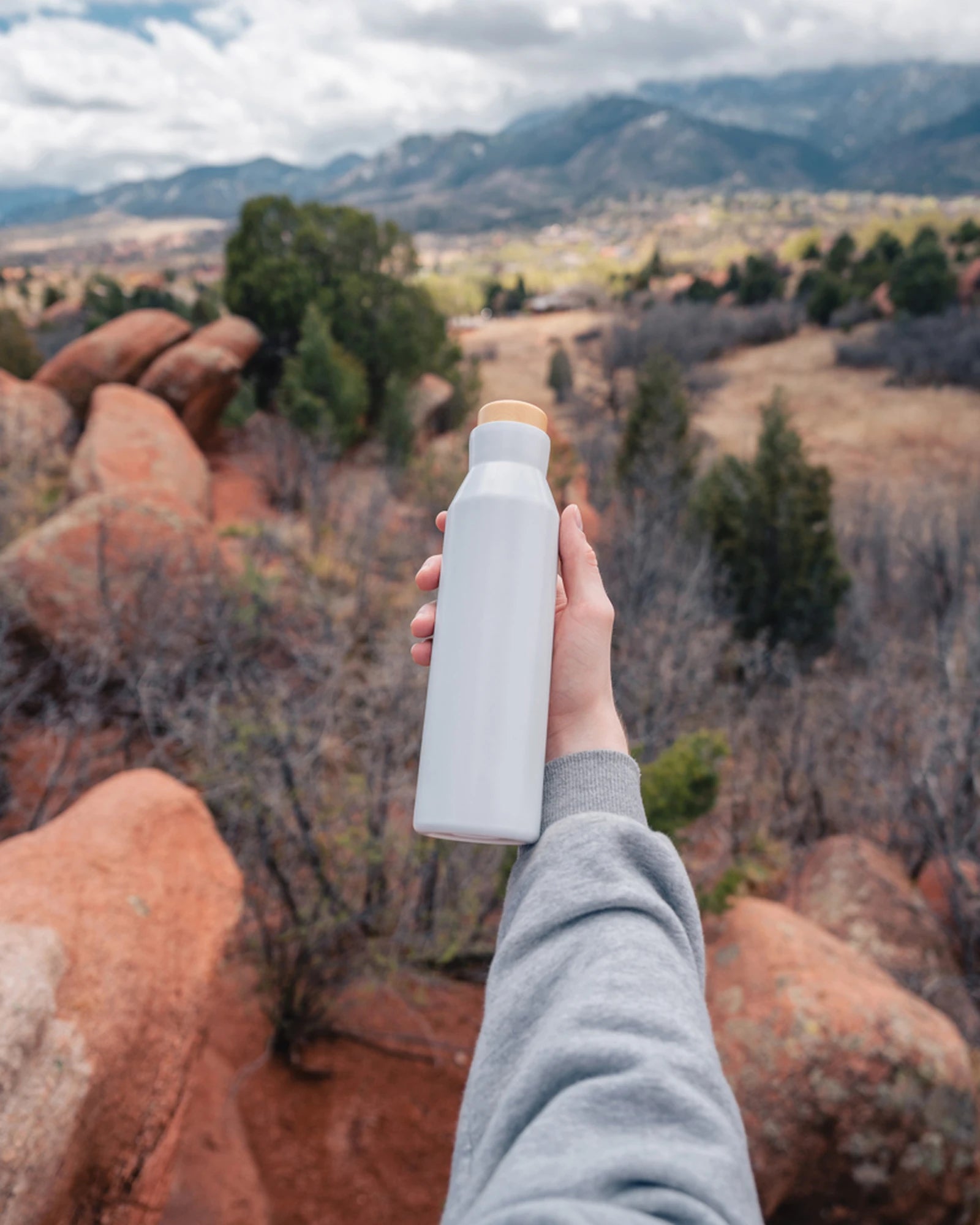 Custom recycled stainless steel insulated water bottle - 13
