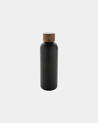 Promotional recycled stainless steel 500ml water bottle - Black