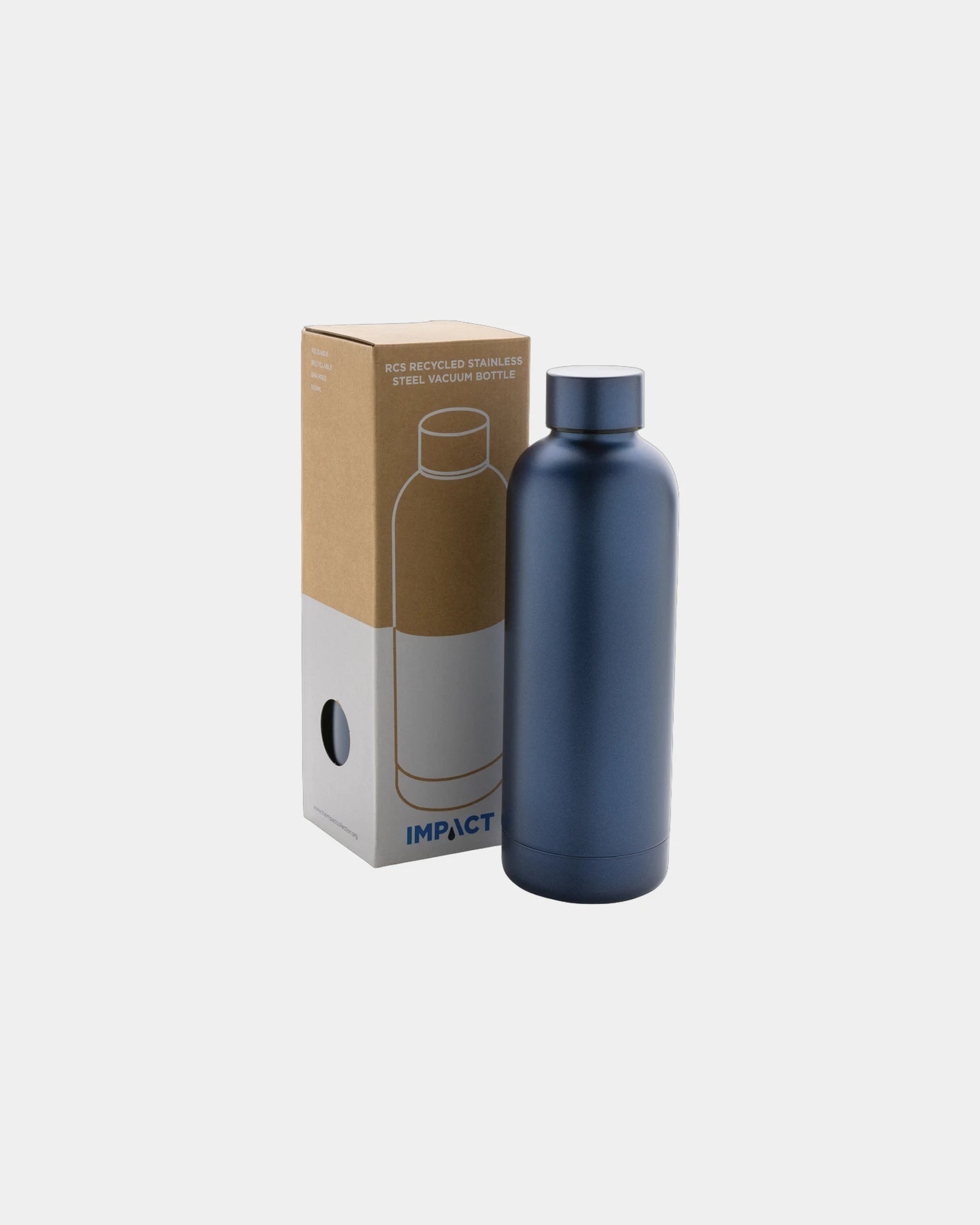 Promotional recycled stainless steel 500ml water bottle - 22
