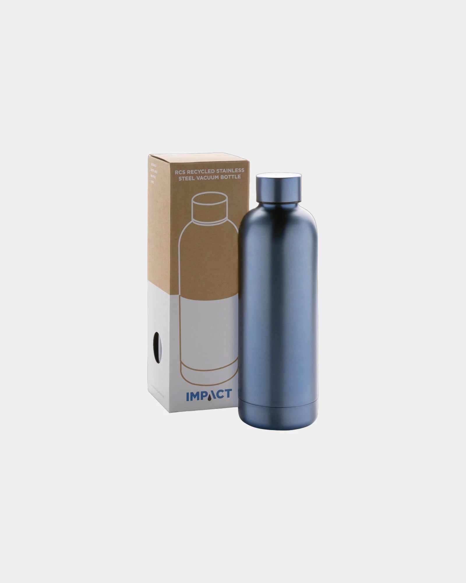 Promotional recycled stainless steel 500ml water bottle - 36