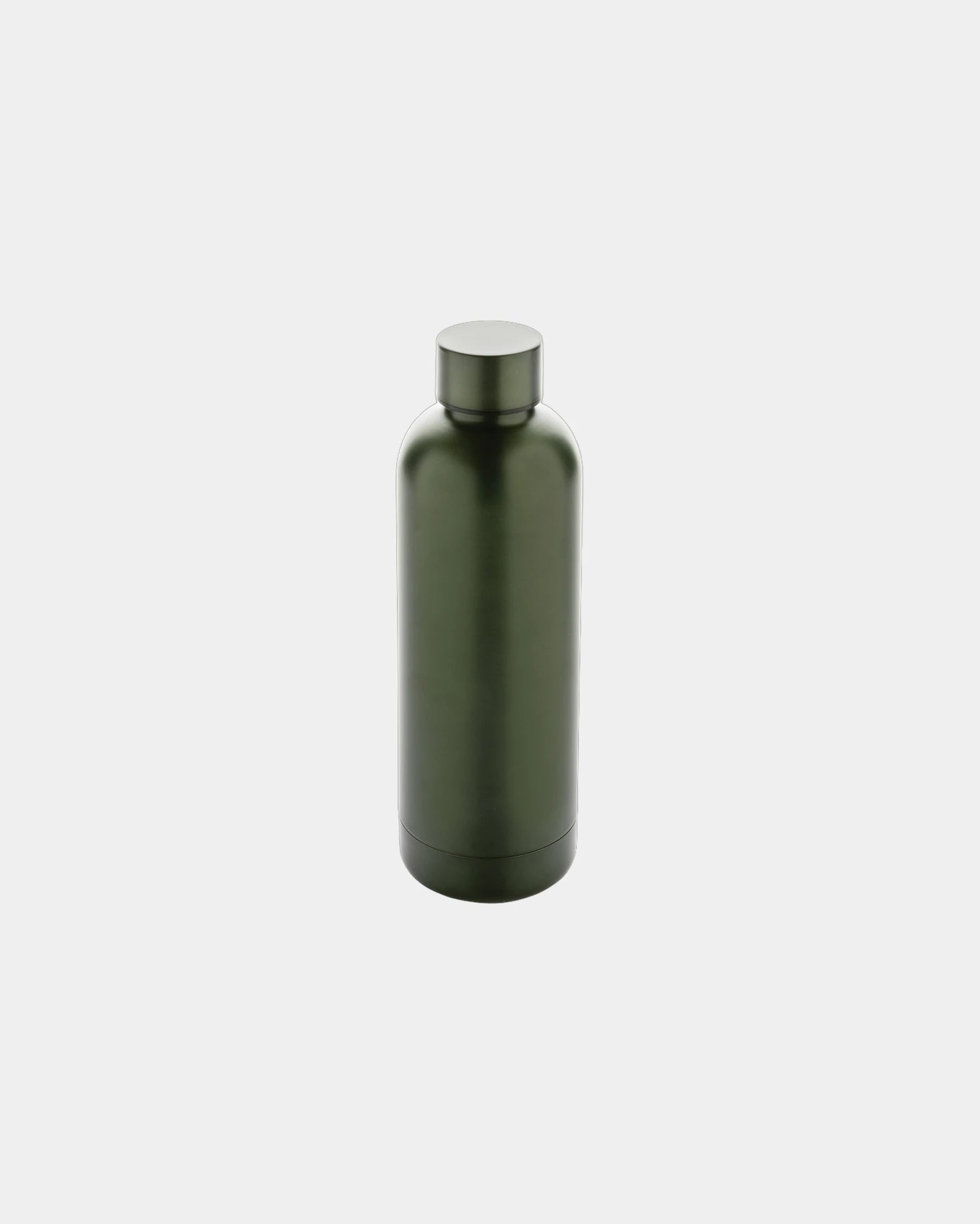 Promotional recycled stainless steel 500ml water bottle - Green