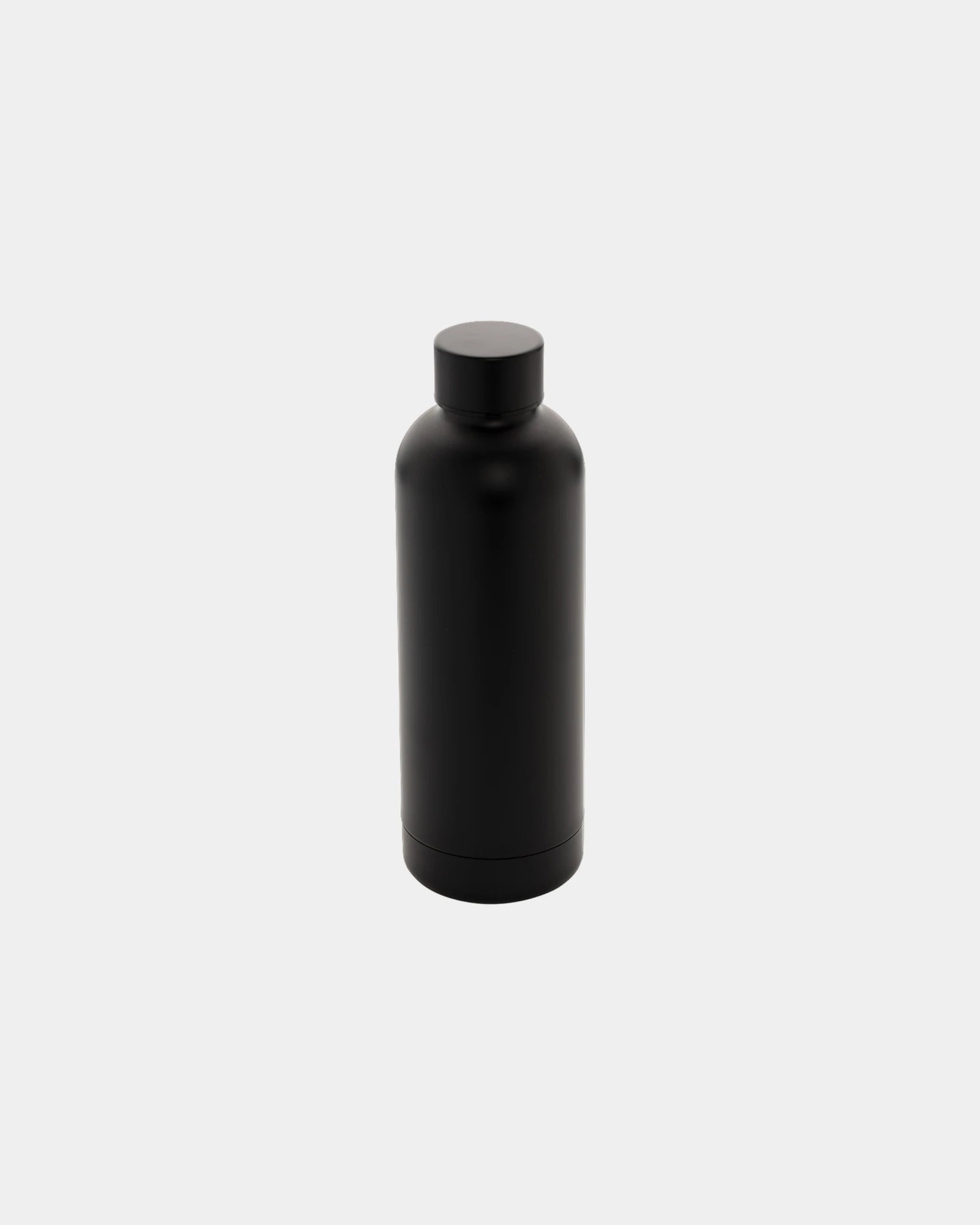 Promotional recycled stainless steel 500ml water bottle - Black