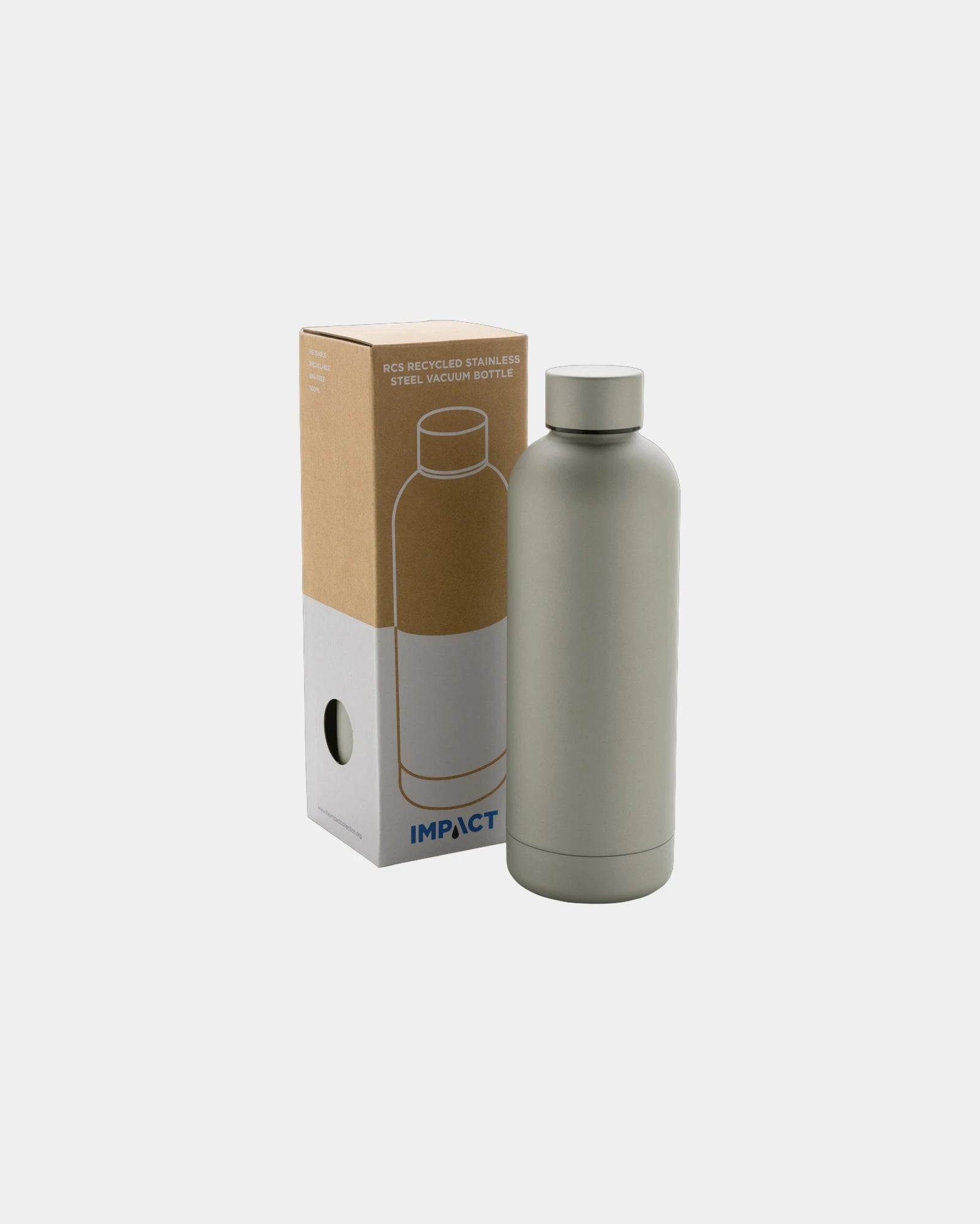 Promotional recycled stainless steel 500ml water bottle - 2