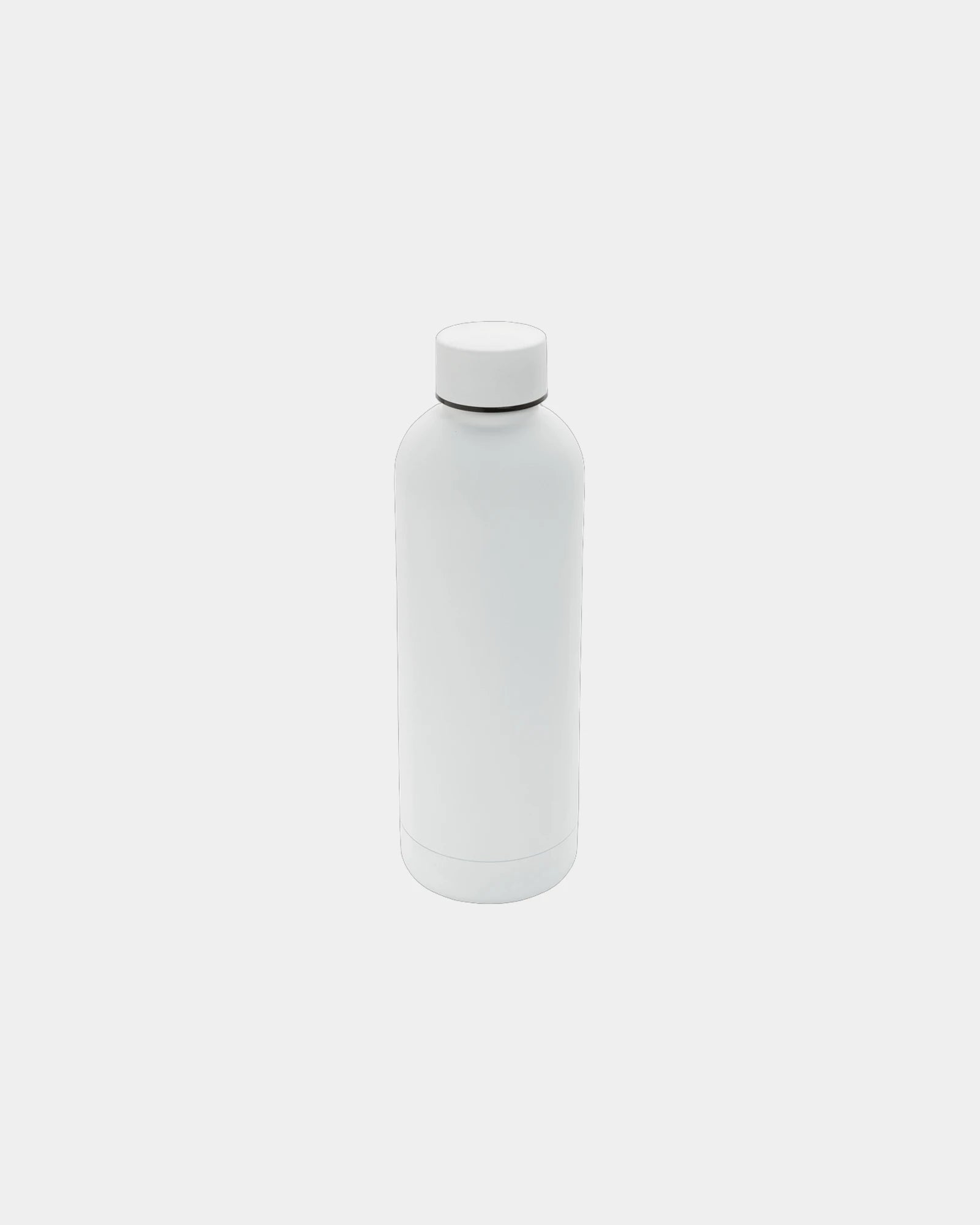 Promotional recycled stainless steel 500ml water bottle - White