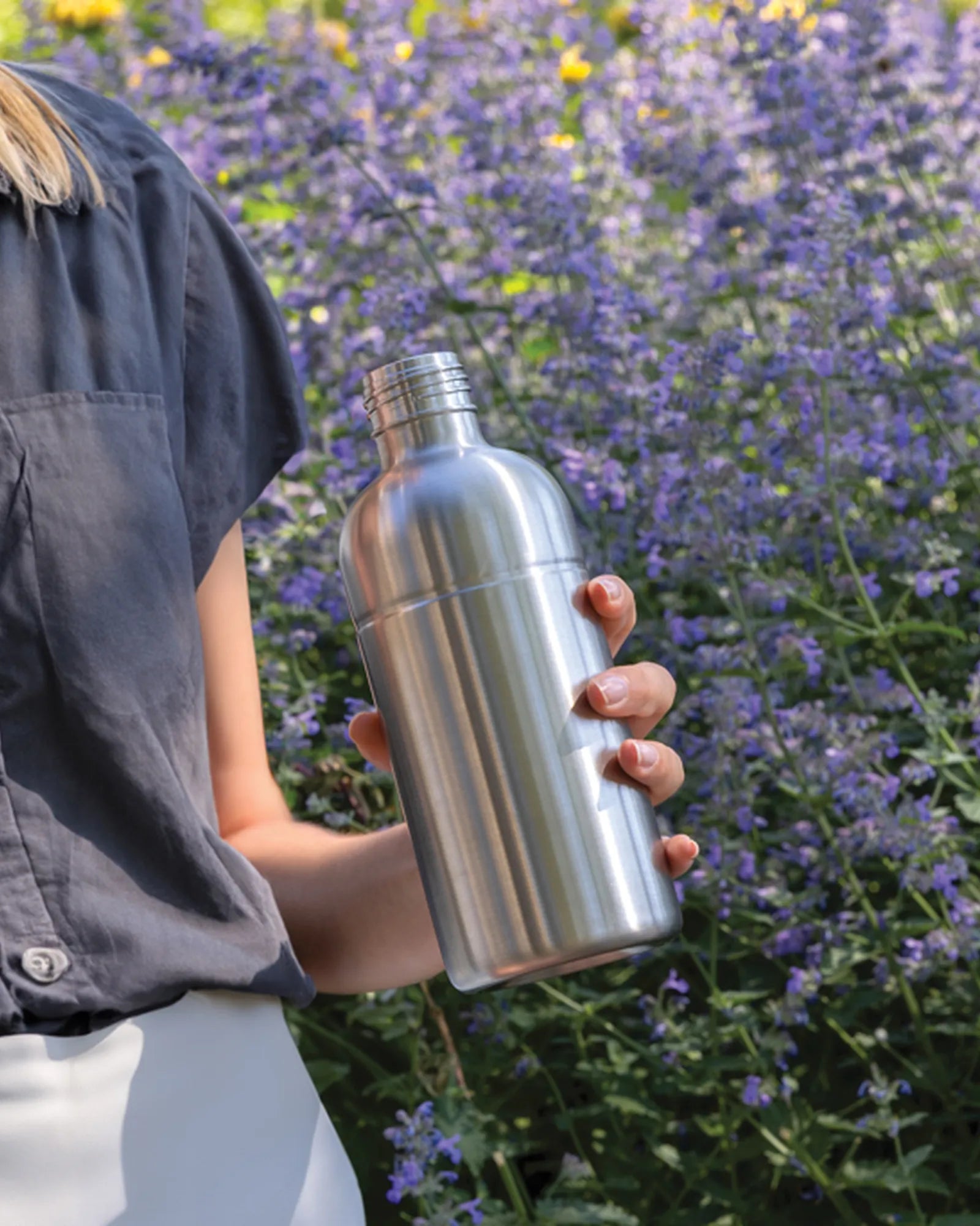 Promotional recycled stainless steel water bottle - 13
