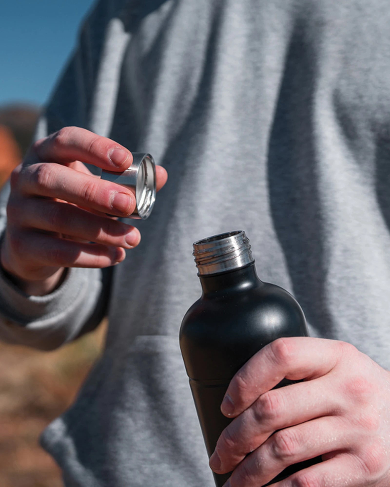 Promotional recycled stainless steel water bottle - 5