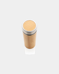 Promotional bamboo insulated water bottle 300ml - 2