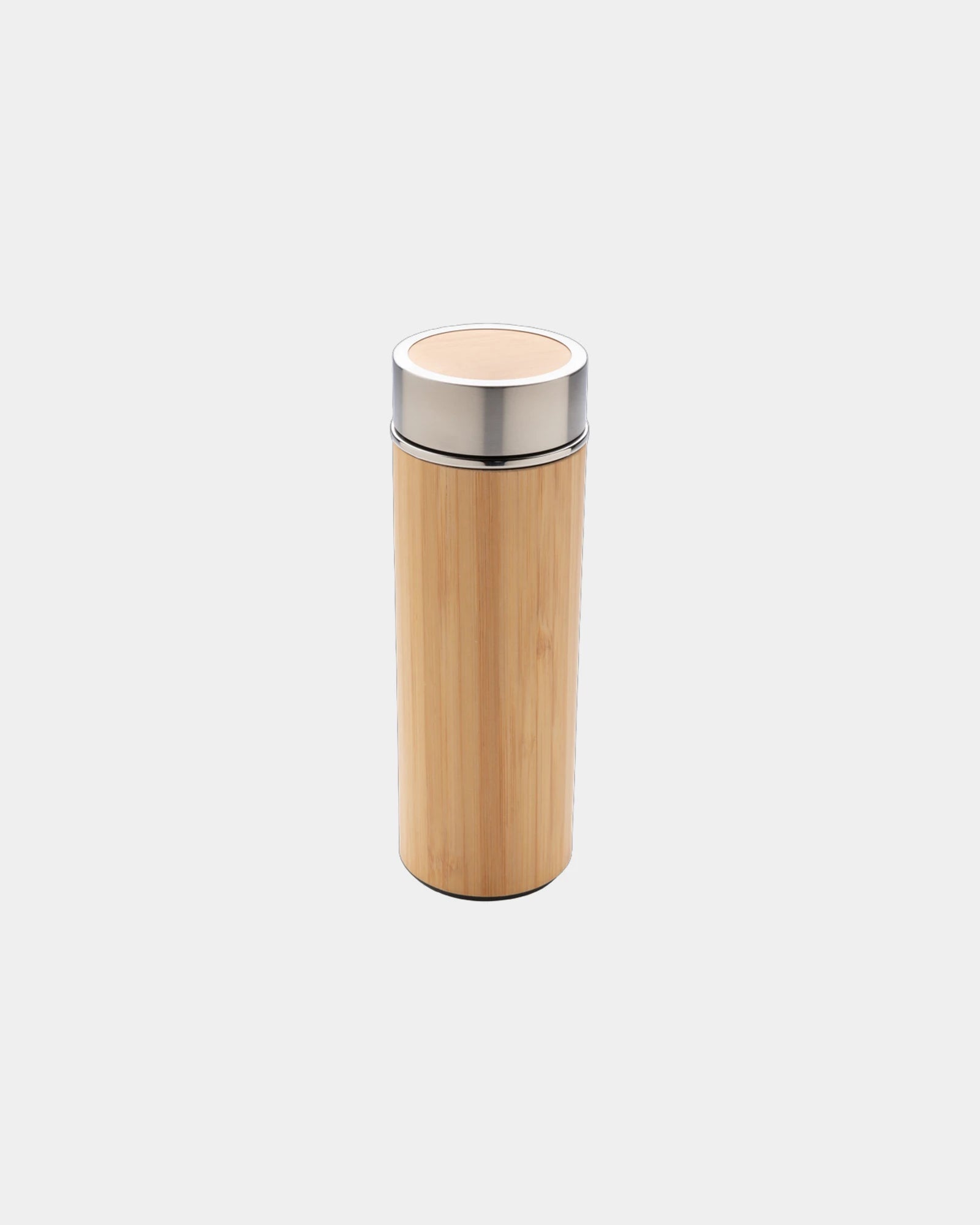 Promotional bamboo insulated water bottle 300ml - Brown