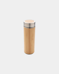 Promotional bamboo insulated water bottle 300ml - Brown