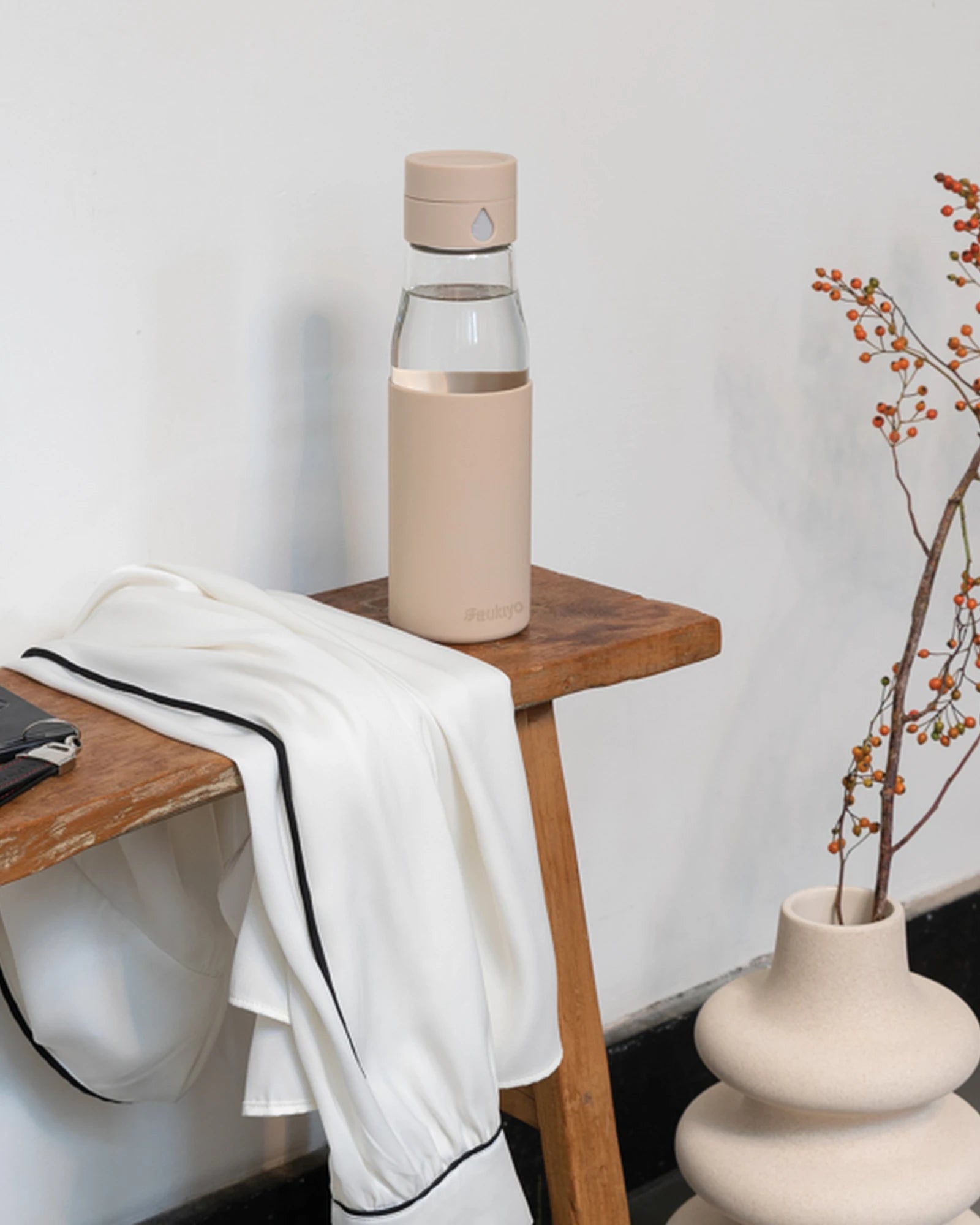Promotional glass water bottle 600ml Ukiyo - 6