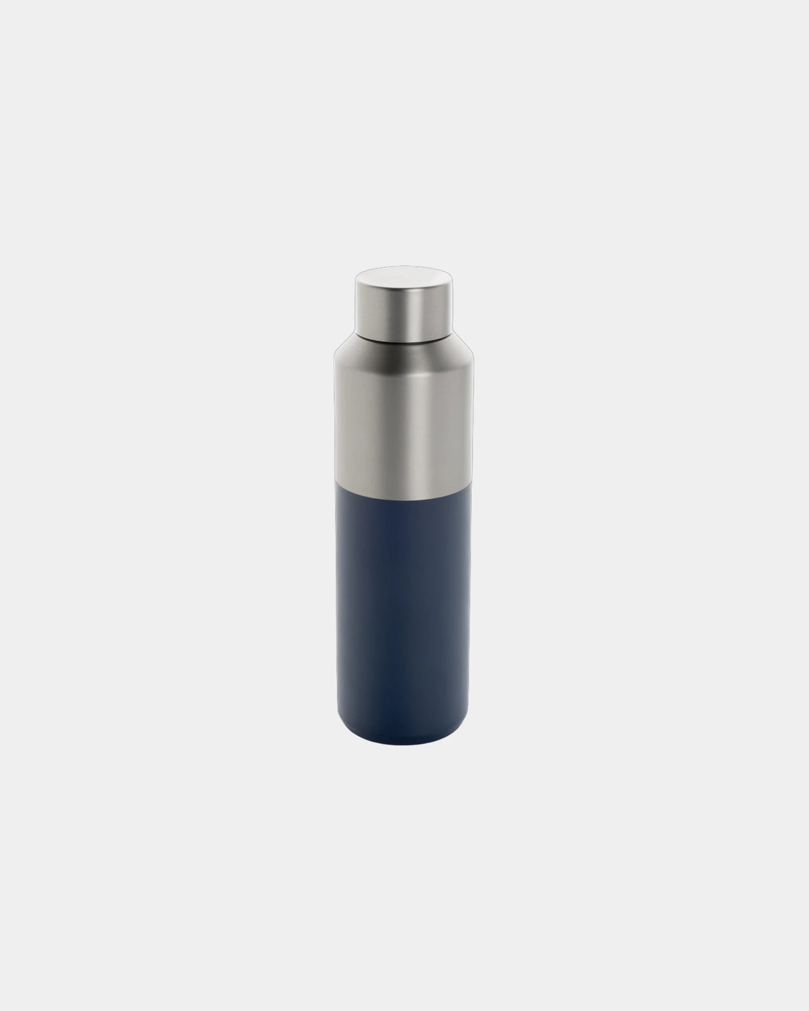 Promotional recycled stainless steel water bottle 600ml - Navy