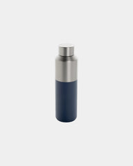 Promotional recycled stainless steel water bottle 600ml - Navy