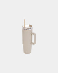 Promotional recycled plastic 750ml mug - Beige