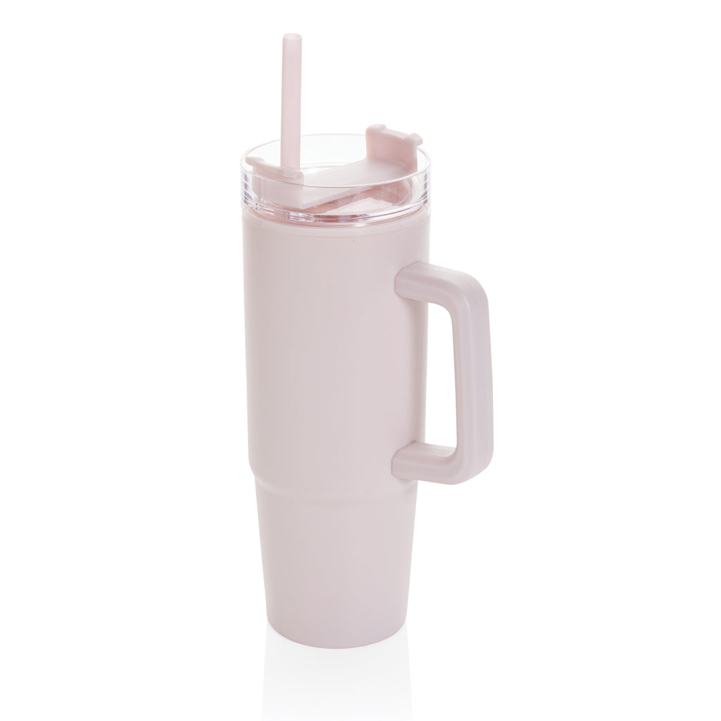 Promotional recycled plastic 750ml mug - Pink