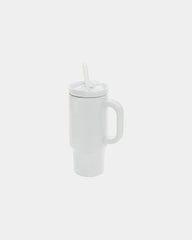 Promotional recycled stainless steel mug 480ml Cruiser - White