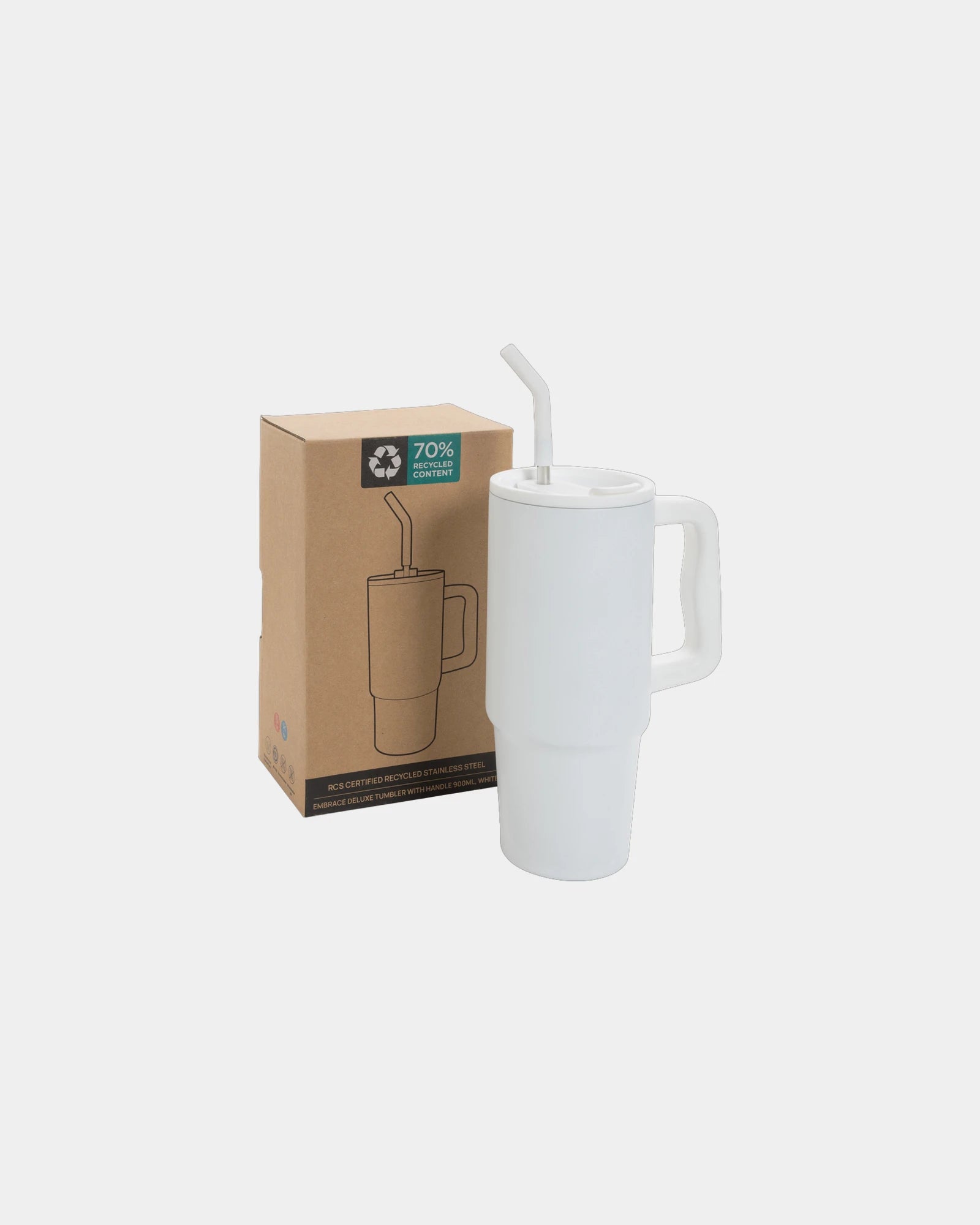 Promotional recycled stainless steel 900ml mug - 16
