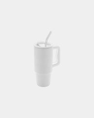 Promotional recycled stainless steel 900ml mug - White
