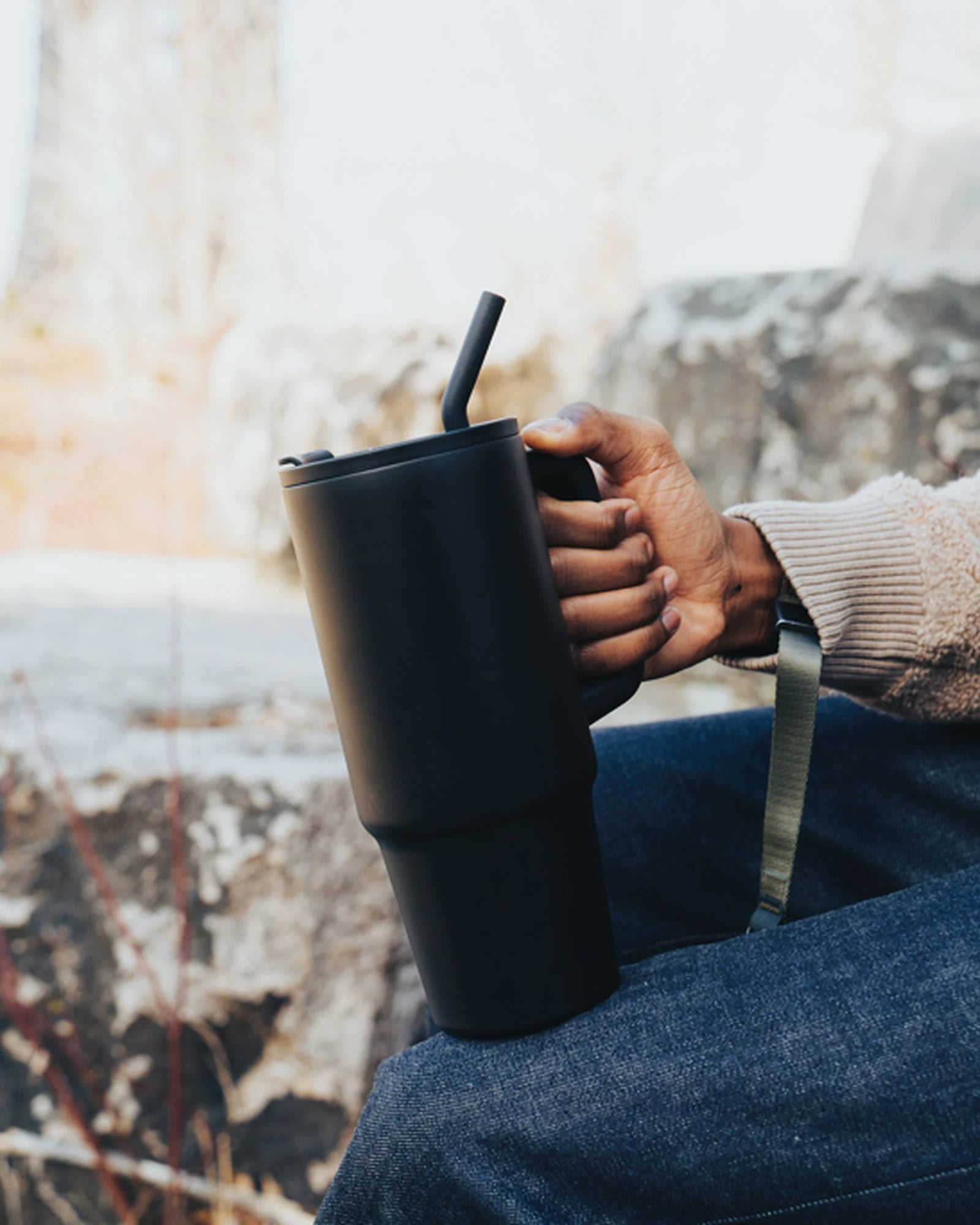 Promotional recycled stainless steel 900ml mug - 7
