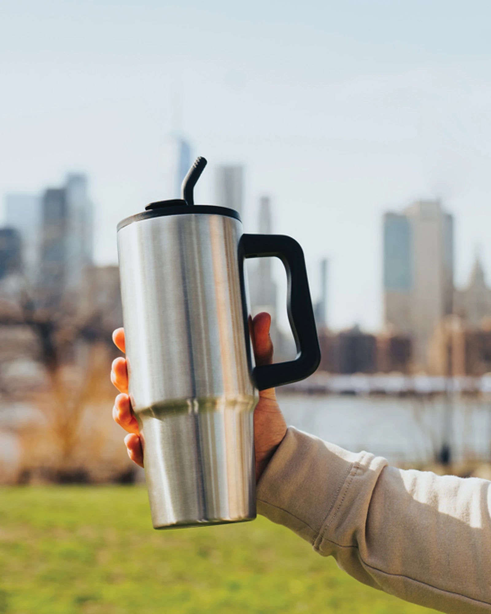 Promotional recycled stainless steel 900ml mug - 15