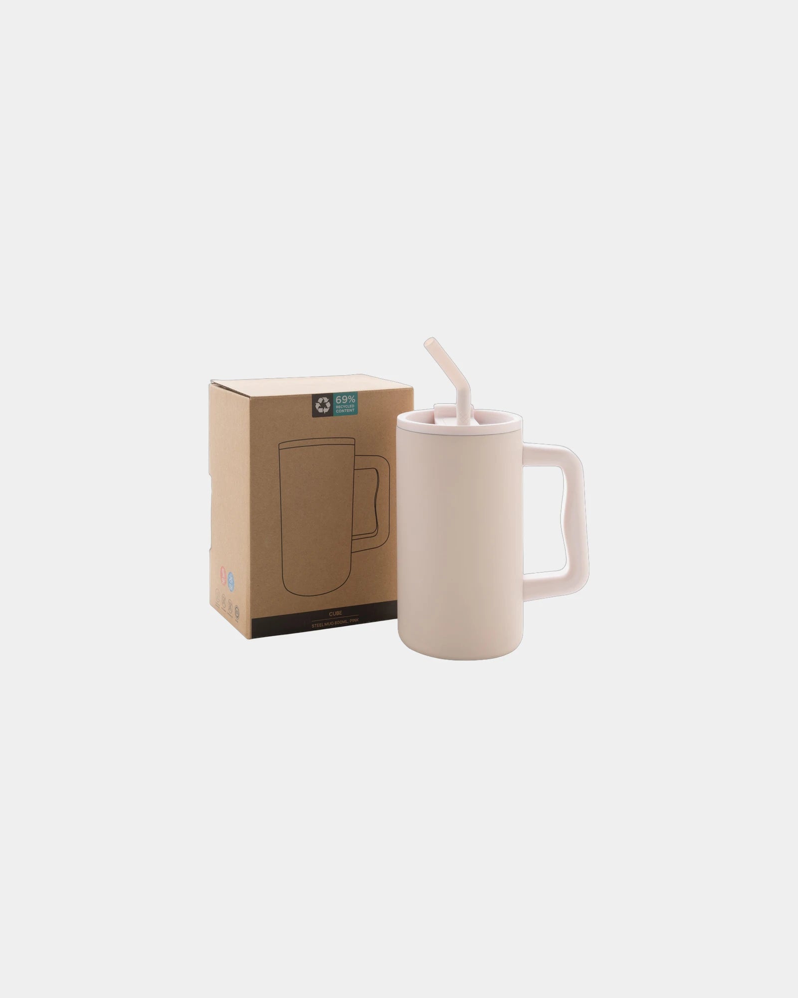 Custom recycled stainless steel mug 800ml - 26