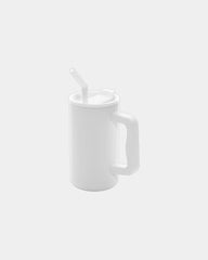 Custom recycled stainless steel mug 800ml - White