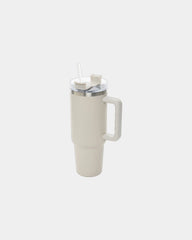 Promotional recycled stainless steel mug 1.2L Peakflow - Warm Brown
