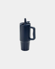 Custom recycled stainless steel 900ml mug - Navy