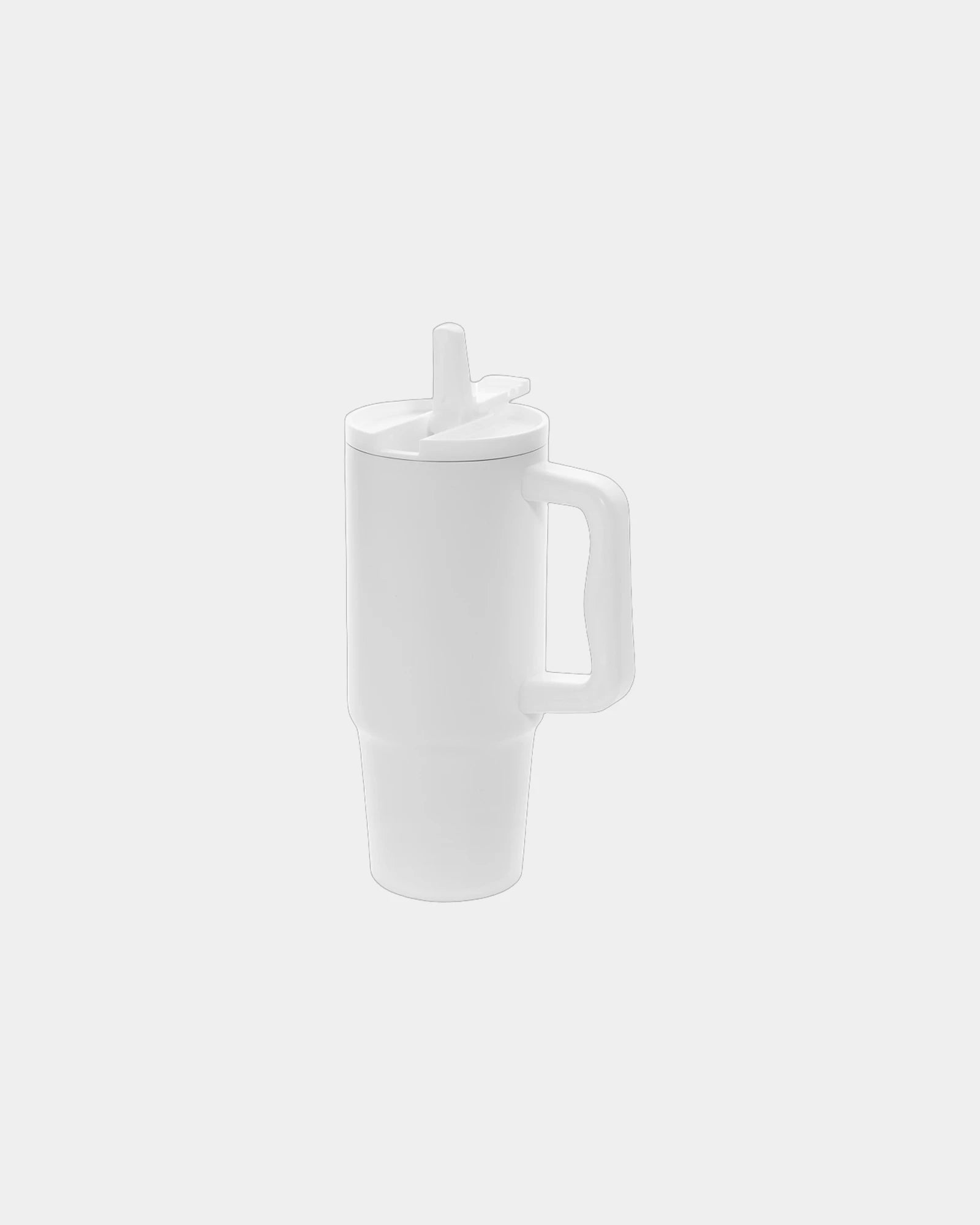 Custom recycled stainless steel 900ml mug - White