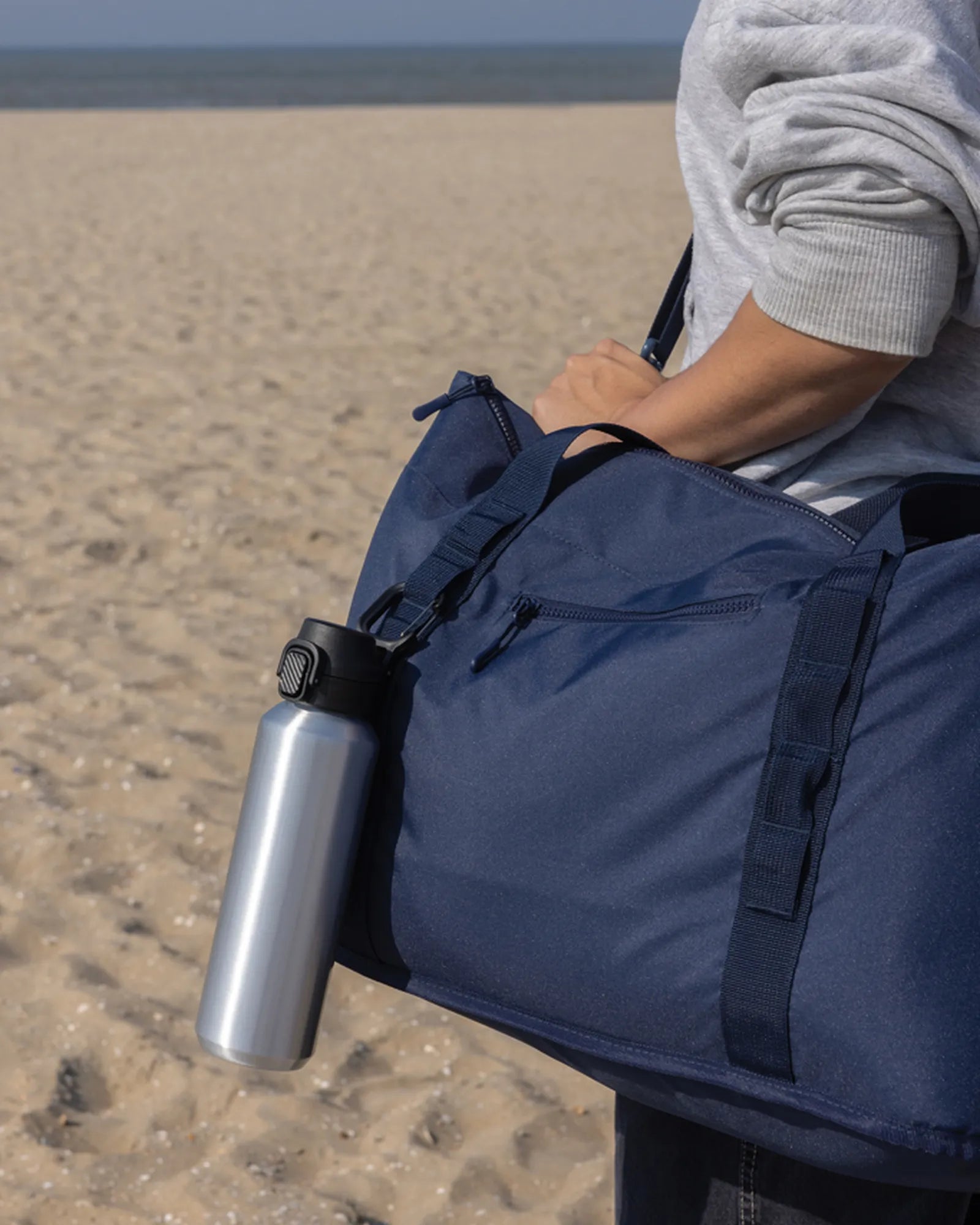 Promotional recycled stainless steel water bottle 600ml - 9