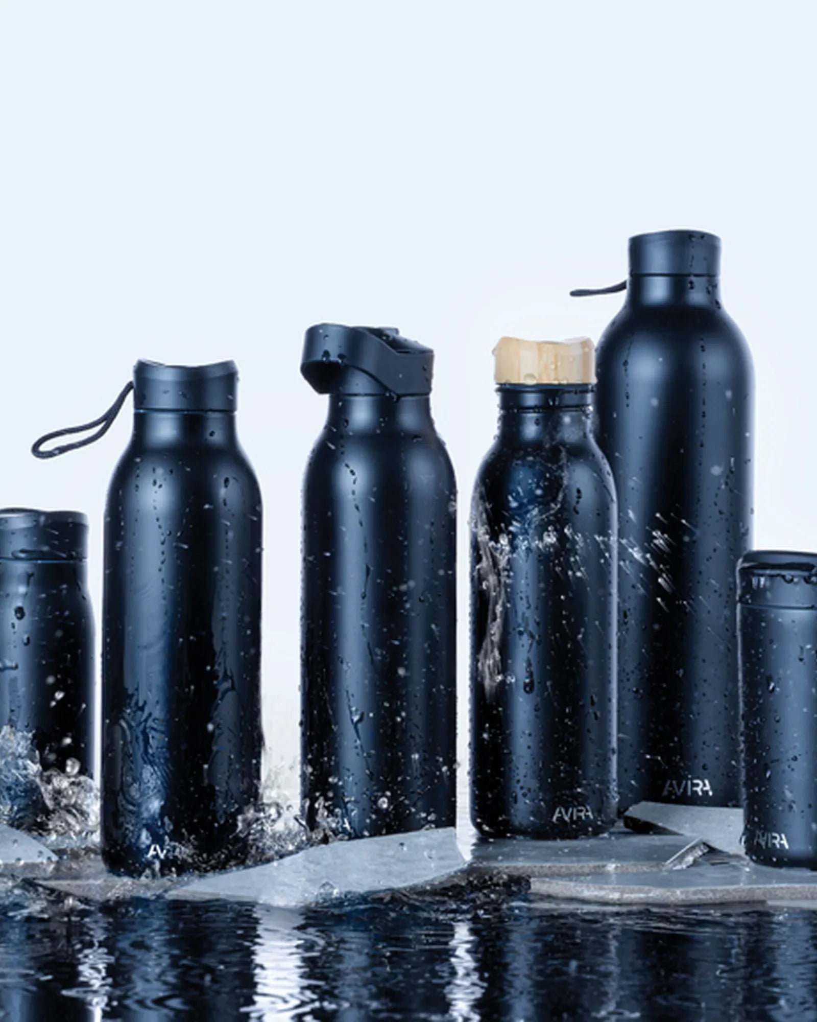 Custom insulated recycled steel water bottle 1L - 8